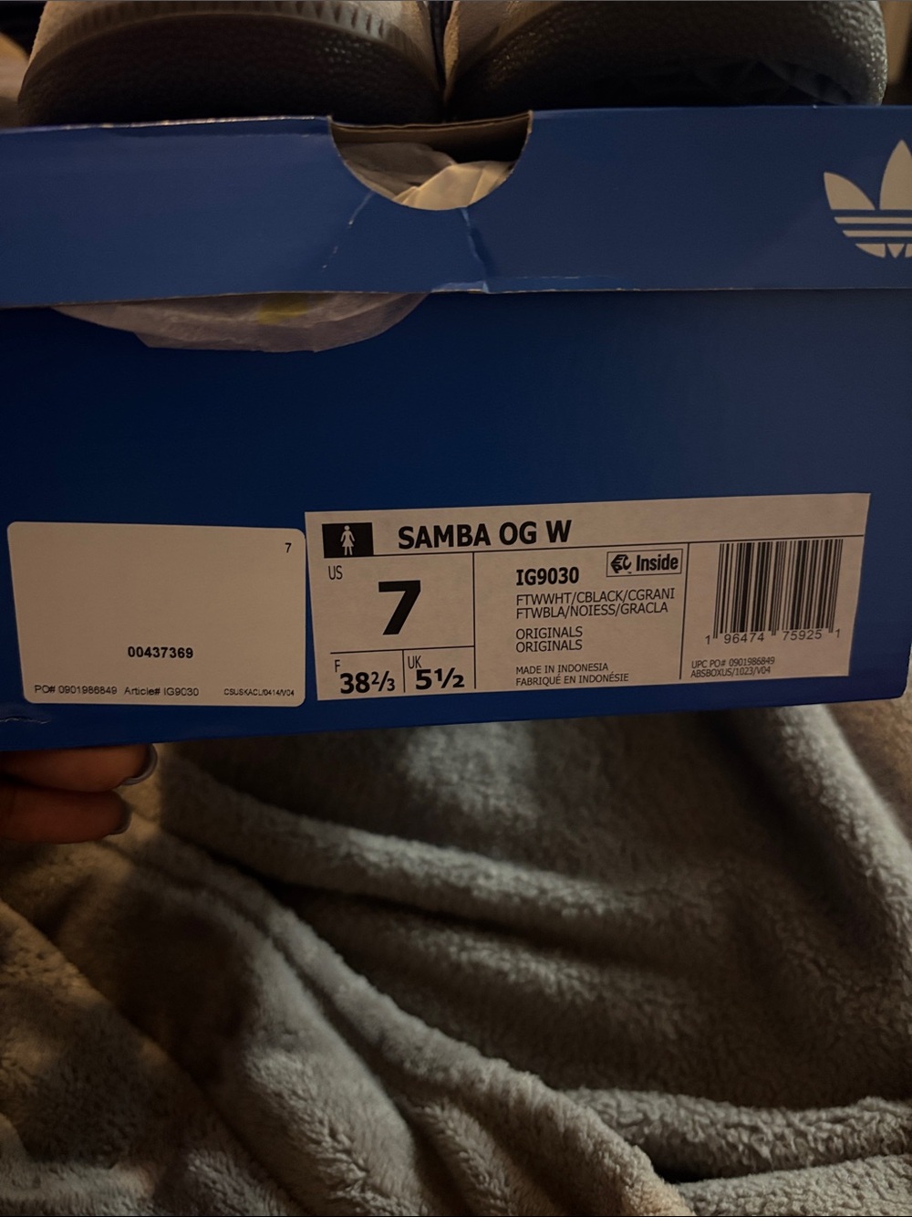 adidas Samba OG W White Black NWB - Picture 2 of 5